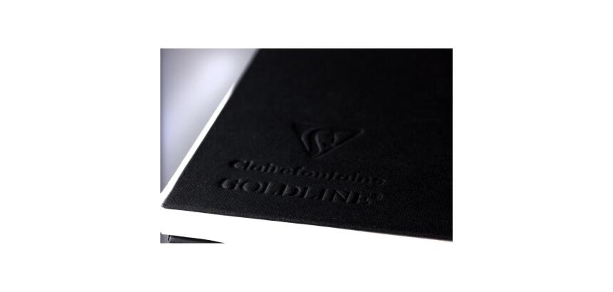 Goldline carnet rembordé rigide 50F A5 140g paysage - Blanc