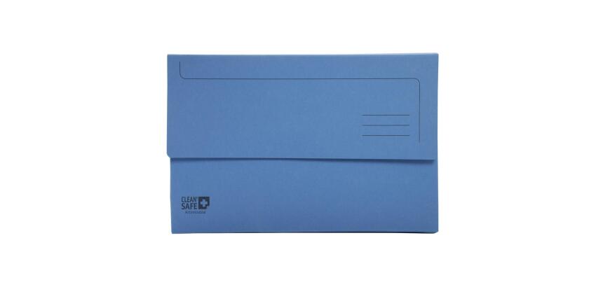 Paquet de 5 chemises poche 400g/m2 Clean'Safe - 35x24,2cm - Bleu
