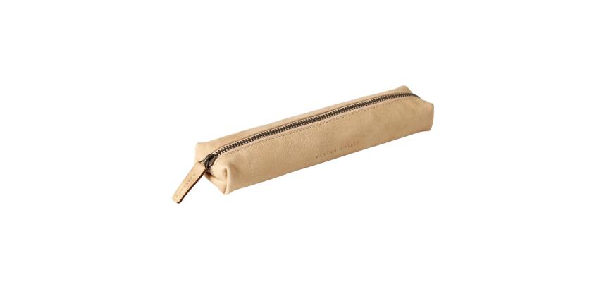 Flying Spirit trousse en cuir Mini 19x4x2,5cm - Beige