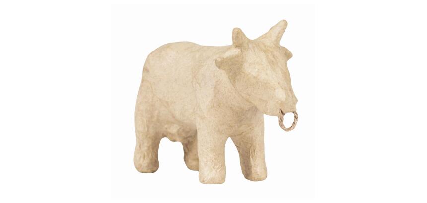 Vache avec anneau 12,5x5x8 cm - Kraft