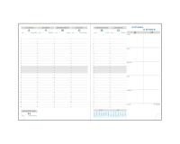 Recharge Agenda de bureau Horizons 27 21 x 27 cm Semainier Janvier à Décembre 2026