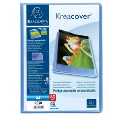 Display Book KreaCover PP A4 40Pkt Blue - Blue