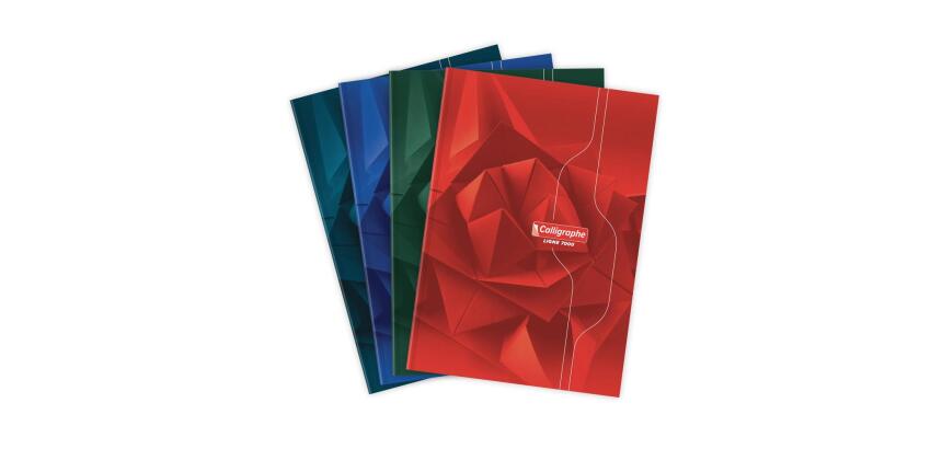 Cahier brochure rembordée rigide 7000 A4 288 pages grands carreaux 70 g - Assortis