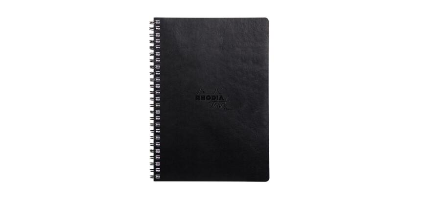 Rhodia Touch Mixed Media Book, papier Paint'On extra-blanc 250g - A4 portrait, 64 pages - Noir