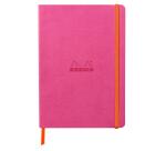 Rhodiarama carnet souple A5 160 pages dot papier ivoire 90g fermeture élastique - Fuchsia