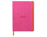 Rhodiarama carnet souple A5 160 pages dot papier ivoire 90g fermeture élastique - Fuchsia