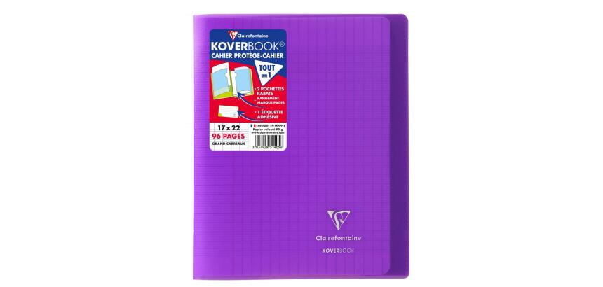 Koverbook PP opaak 17x22 48bl séyès