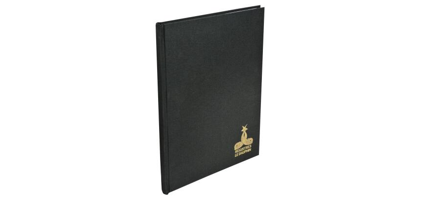 Registre 297X210 Quadrillé 304 pages - Noir toilé