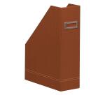 Rhodiarama porte-revues simili cuir italien 10x25x31 cm - Cuivre