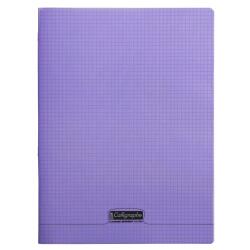 Cahier piqué 8000 POLYPRO 24x32 cm 96 pages petits carreaux 90 g - Violet