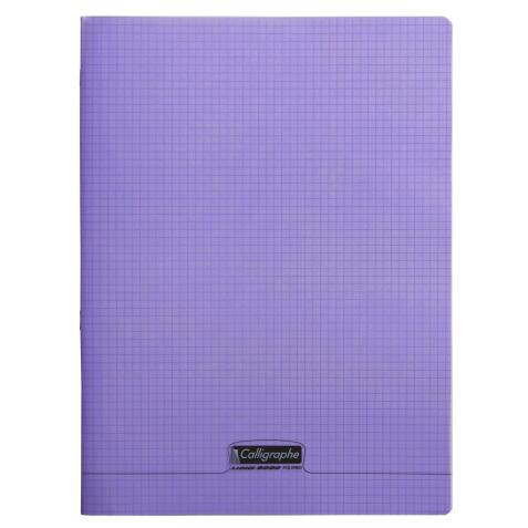 Cahier piqué 8000 POLYPRO 24x32 cm 96 pages petits carreaux 90 g - Violet