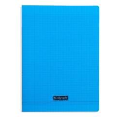 Cahier piqué 8000 POLYPRO A4 192 pages grands carreaux 90 g - Bleu