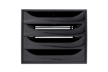 ECOBOX Drawer set 4 dr. ECOBlack black - Black