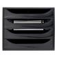 Module de classement Ecobox Ecoblack 4 tiroirs - Noir
