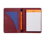 Rhodiarama livret porte-bloc N°12 pour bloc ou carnet format B7 - Lie de vin