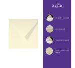 25 enveloppes 140x140mm Vergé de France doublées gommées