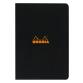 Cahier piqué Rhodia Classic 21x29,7 cm 96 pages ligné non détachables 80g - Noir