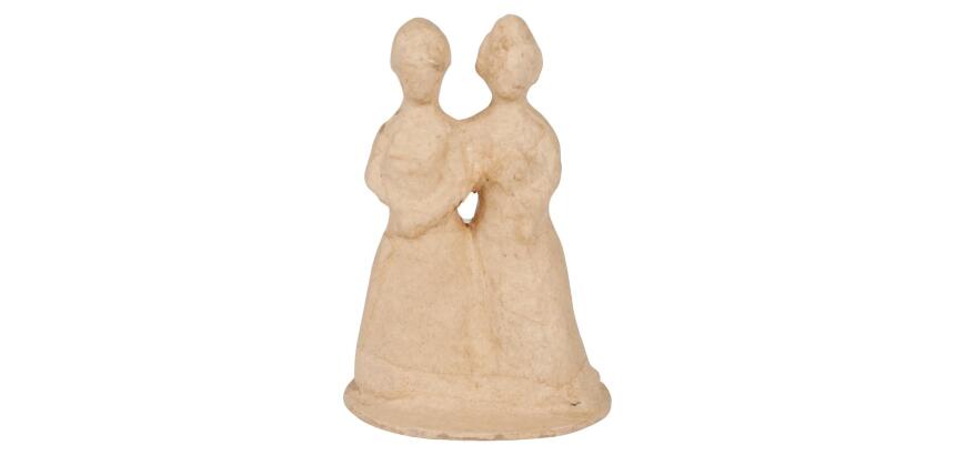 Figurines mariés : femme + femme - Kraft
