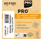 Barquette de 400 sets de table papier gaufré recyclé 80g/m2, Journal Vintage - Format 30x40cm - Journal Vintage