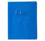 Protège-cahiers grain losange PVC 18/100ème avec porte-étiquette 17x22 cm