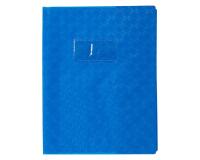 Protège-cahiers grain losange PVC 18/100ème avec porte-étiquette 17x22 cm