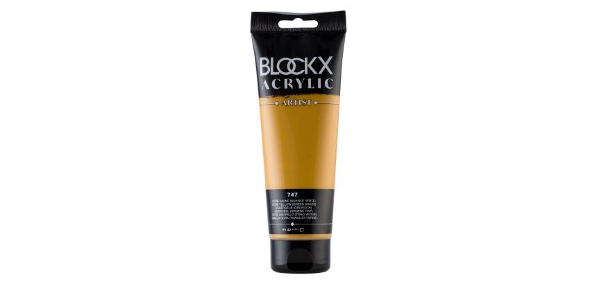 Peinture acrylique fine tube 250ml - Ocre jaune (nuance verte)