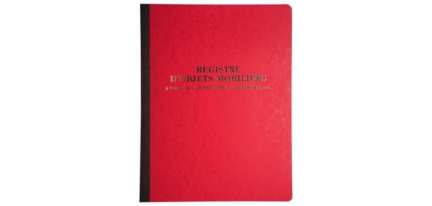 Piqûre 315X245 Registre objets mobiliers 80 pages - Couleurs assorties
