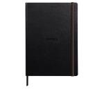 Rhodia Touch - Carb'on Book - brochure rembordé rigide A4 portrait 112p uni papier Carb'on NOIR 120g - Noir