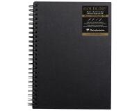 Goldline carnet spiralé 64F A4 140g F - Blanc