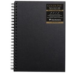 Goldline carnet spiralé 64F A4 140g F - Blanc