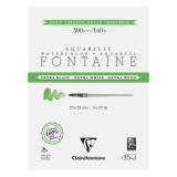 Fontaine Extra Blanc Grain Torchon bloc collé 4 côtés 15F 23x31cm 300g