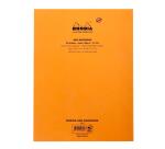 Bloc agrafé côté Side A4 80 feuilles petits carreaux 5/5 80 g. - Orange