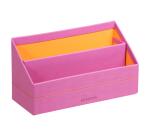 Rhodiarama porte-courrier simili cuir italien 25x10x14 cm - Lilas