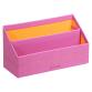 Rhodiarama porte-courrier simili cuir italien 25x10x14 cm - Lilas