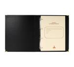 Reliure luxe avec recharge 297X210 Conseil d'administration 100 feuillets foliotés 90g + 2 gardes - Noir