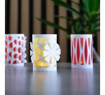 PAPIER VITRAIL, Pochette de 10 feuilles assorties au format 20x30cm - Assortiment