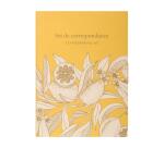 Jardin des Sens, Set de correspondance 12x16,5 cm contenant 8 cartes simples 11x15,5 cm assorties et 8 enveloppes Pollen C6 blanc naturel