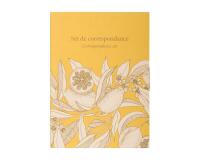 Jardin des Sens, Set de correspondance 12x16,5 cm contenant 8 cartes simples 11x15,5 cm assorties et 8 enveloppes Pollen C6 blanc naturel