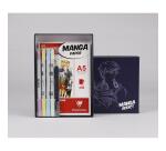 Manga Addict coffret spécial bloc collé Manga Layout 50F A5 100g et feutres ABT Pro Tombow