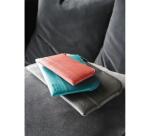 Rhodiarama pochette zippée en simili cuir - taille L (21x28 cm) - Titane