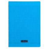 Cahier piqué 8000 POLYPRO A4 140 pages grands carreaux 90 g - Bleu