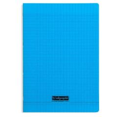 Cahier piqué 8000 POLYPRO A4 140 pages grands carreaux 90 g - Bleu