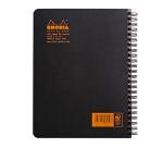 Meeting book Rhodia Classic reliure intégrale O&B 16x21 cm 160 pages détachables 90g - Assortis