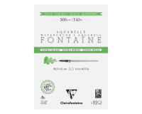 Fontaine Extra Blanc Grain Torchon bloc collé 2 côtés 12F A3 300g