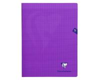 Cahier piqué Mimesys 24x32cm 96 pages grands carreaux couverture polypropylène