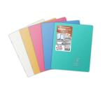 Cahier piqué Koverbook Silver 17x22 cm 96 pages ligné + marge couverture polypropylène opaque - Assortis