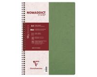 Cahier reliure intégrale Age Bag A4 100 pages ligné + marge - Vert