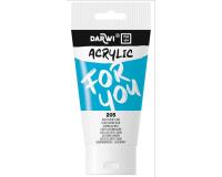 Darwi For You tube de peinture acrylique 75 ml - Bleu azur clair