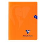 Cahier piqué Mimesys 17x22cm 96 pages grands carreaux couverture polypropylène