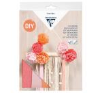 KIT CRÉPON, Décoration macramé 20,5x1,5x30cm - Assortiment